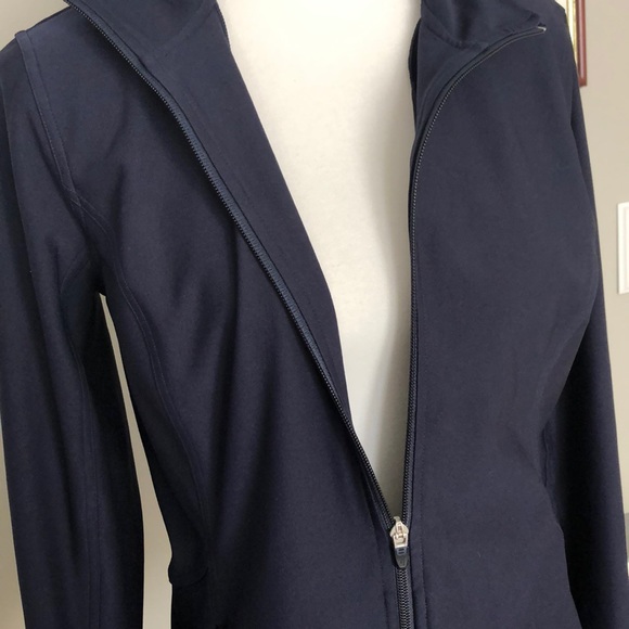 Lucy Navy Blue Zip Up Athletic Jacket - Picture 2 of 7
